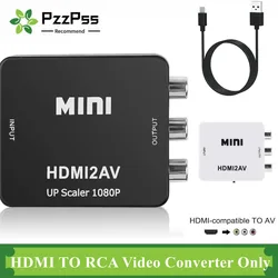 Adaptador HDMI a RCA AV para Televisor, Monitor y Proyector