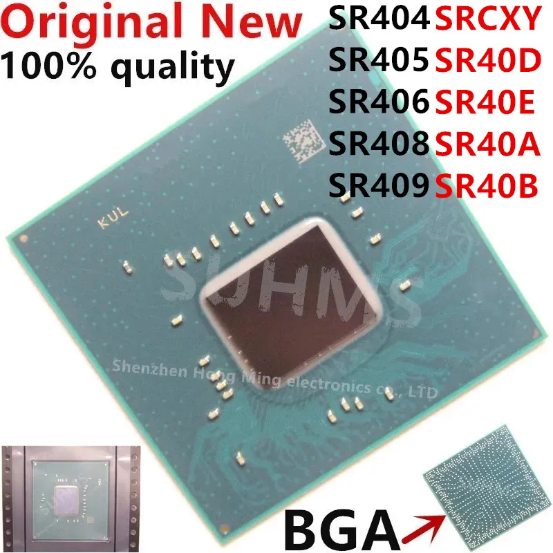100% nuevo SR404 SR405 SR406 SR408 SR409 SR40B SR40D SR40E SR40A SRCXY FH82HM370 FH82Z390 FH82Q370 FH82H310 FH82B360 FH82C246 BGA