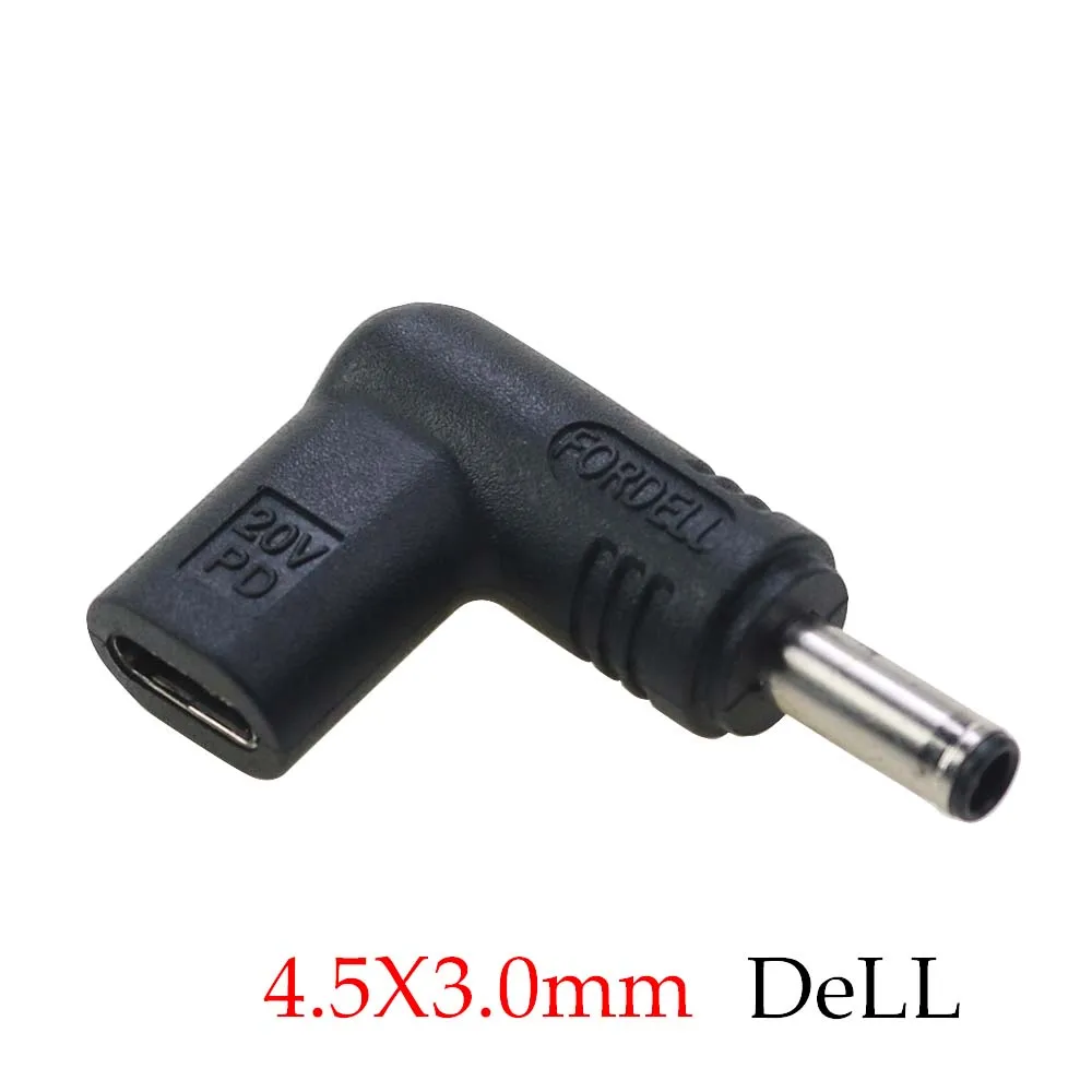 1 Uds PD 20V USB 3,1 tipo C hembra a DC 2,5*0,7 4,0*1,35/1,7 conector macho adaptador de corriente para ordenador portátil enchufe convertidor para ASUS HP Dell - imagen 3