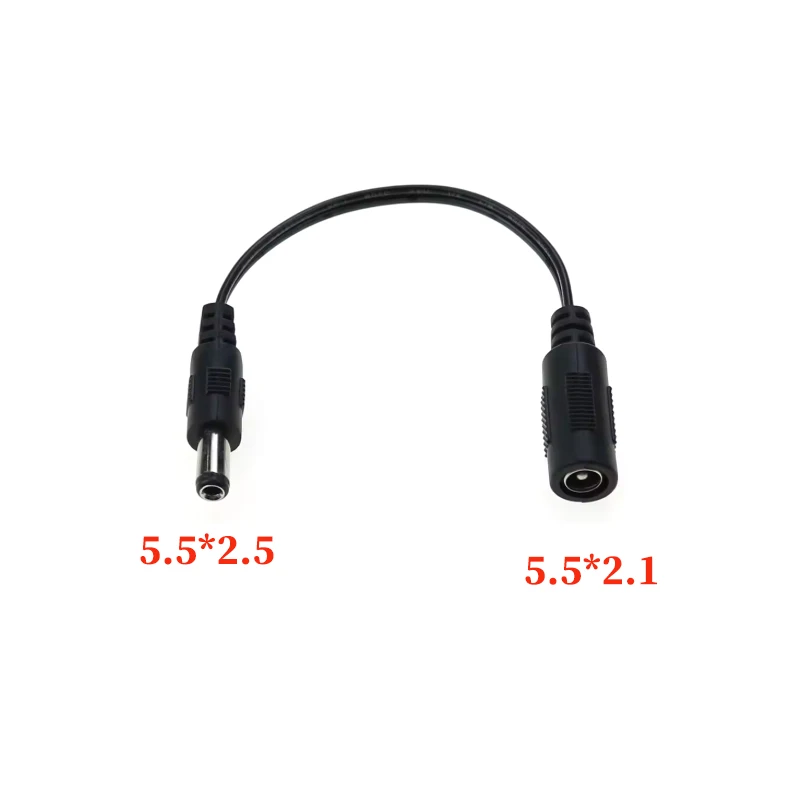 Cable CC 5,5x2,1mm conector hembra a enchufe macho 5,5*2,5mm 3,5x1,35mm 4,0*1,7mm 4,8 2,5 0,7 Cable De Alimentación con conector - imagen 3