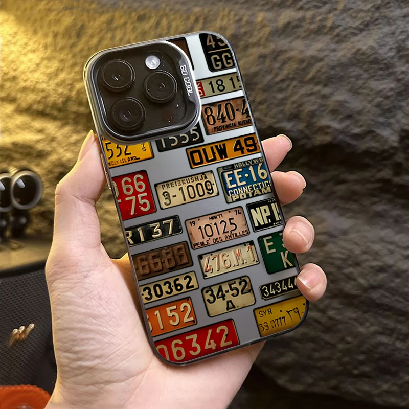 Funda de teléfono con diseño de matrícula de coche Vintage para Xiaomi Redmi Note 14 13 12 11 10 Pro Plus 5G 12S Redmi 14C 13, contraportada dura - imagen 4