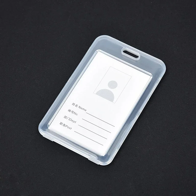 1-20 piezas cubierta transparente impermeable para tarjetas, funda rígida de plástico para tarjetas de autobús, tarjetas de crédito comerciales, funda protectora para tarjetas de identificación bancaria - imagen 5