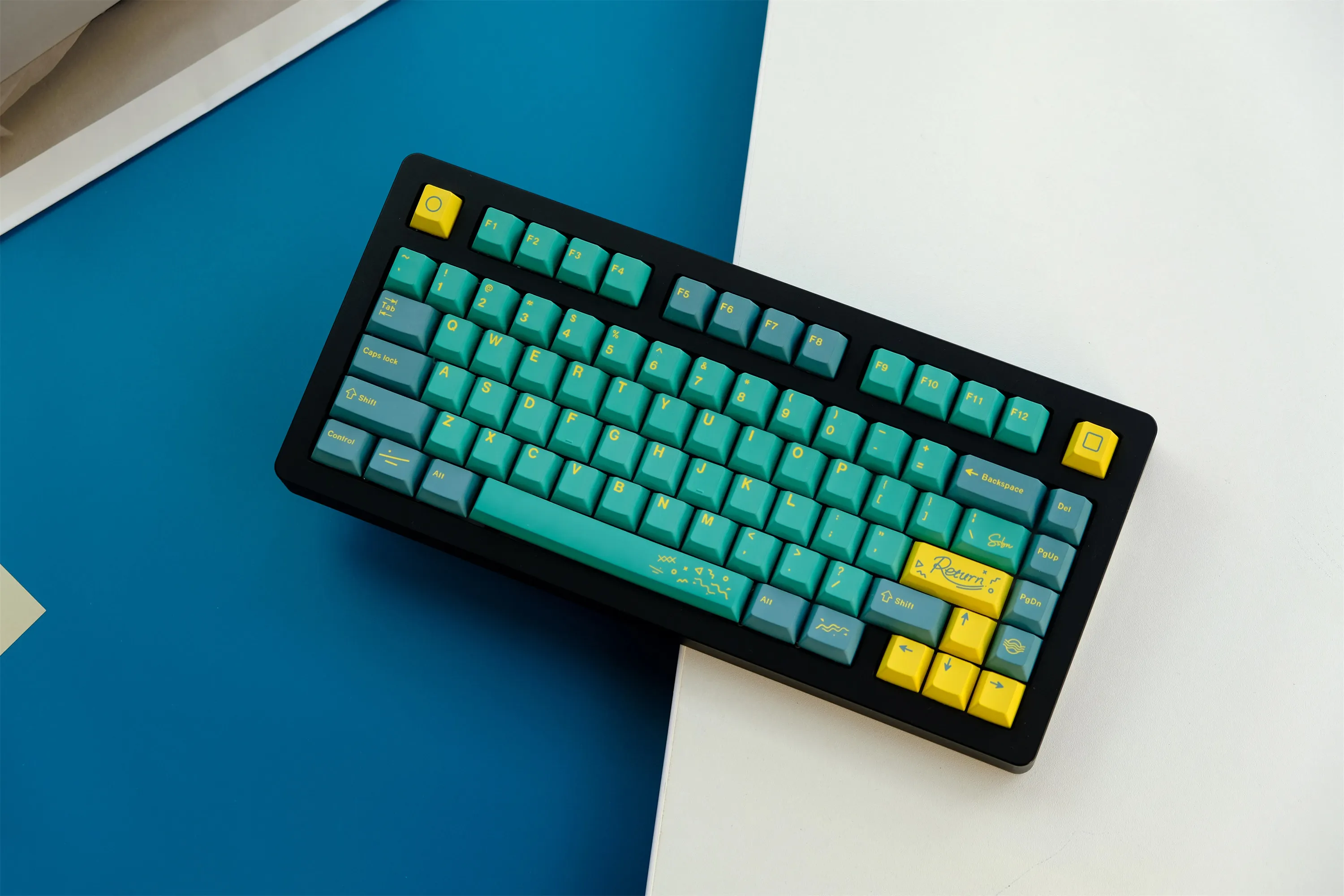 Juego de teclas GMK Barty, 129 teclas, Material PBT, perfil de cereza, teclas para juegos para teclado mecánico MX Switch 61/64/68/75/84 - imagen 4