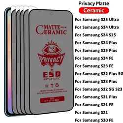 Protector Privacidad Cerámica Mate Samsung Galaxy S25 Ultra S24 S23 S22 S21
