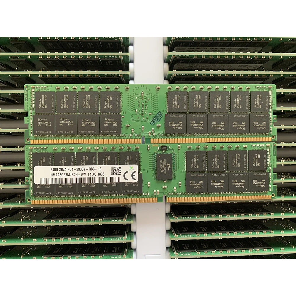 1 Uds 64BG 64G 2RX4 PC4-2933Y DDR4 2933 ECC REG memoria RAM HMAA8GR7MJR4N-WM HMAA8GR7AJR4N-WM - imagen 3