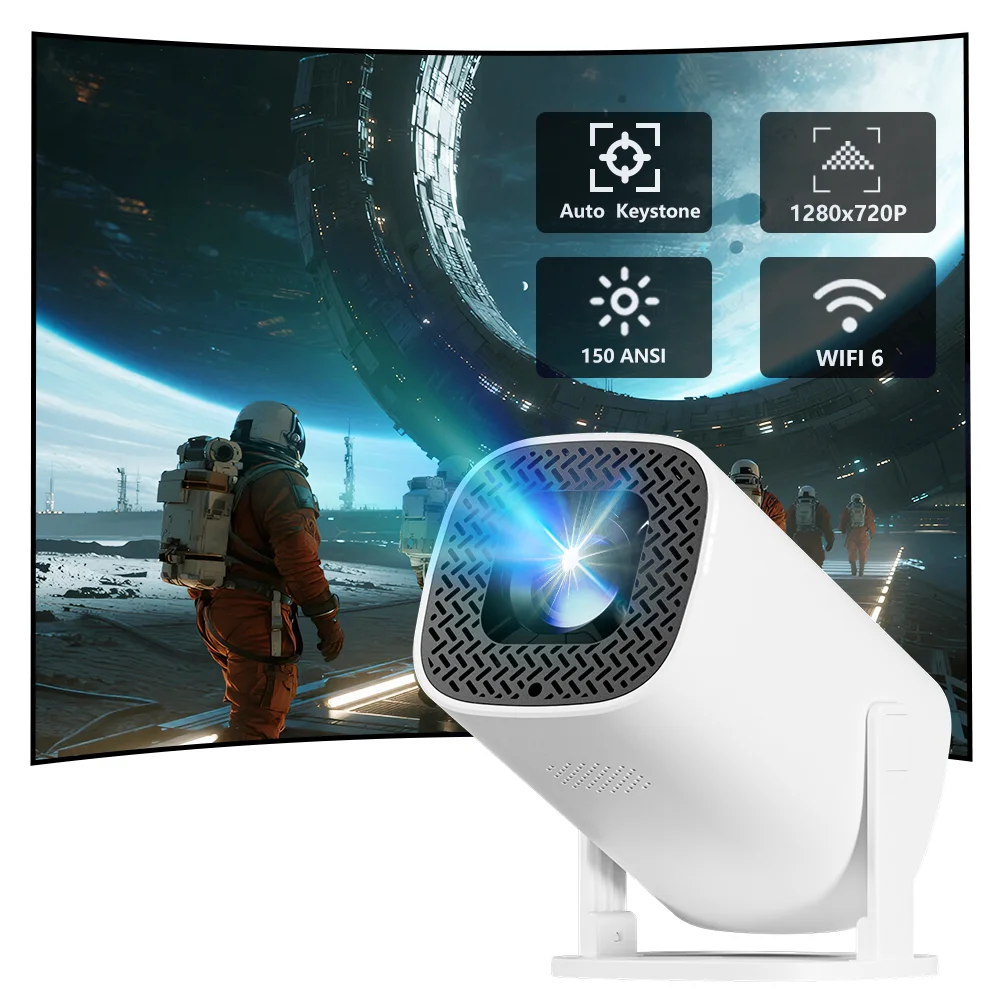 Proyector de cine en casa P30PRO Coolita OS WIFI 6 nativo 720P con altavoces proyector portátil de cine para exteriores con reproductor multimedia