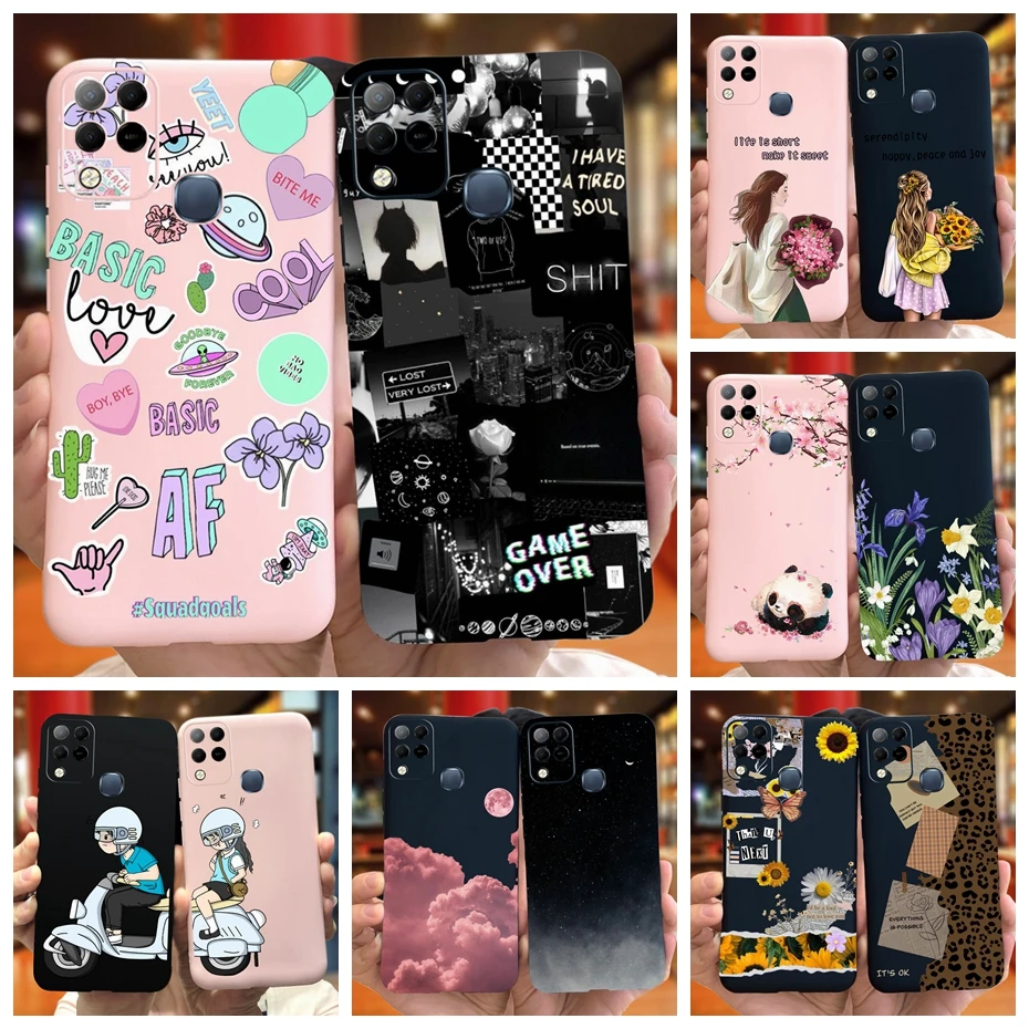 Para Infinix Hot 10S NFC funda de teléfono Cool Fashion Design funda trasera de silicona suave para INfinix Hot10s Hot 10T X689C X689B