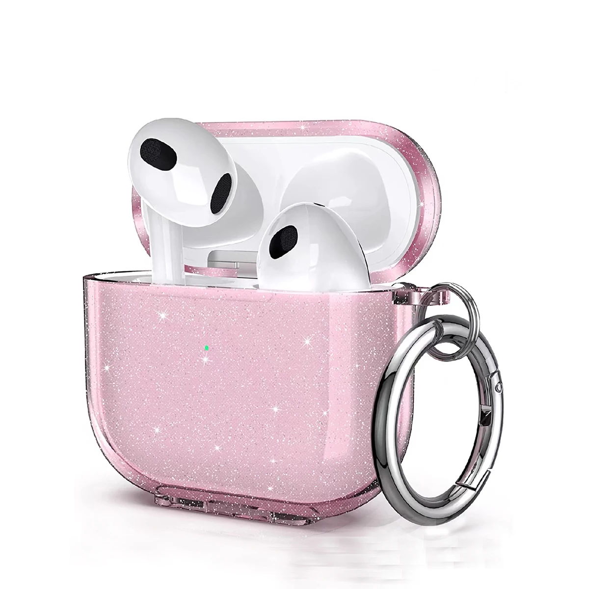 Funda para Apple Airpods Pro/Pro2/3/4, accesorios para auriculares, funda para auriculares inalámbricos con Bluetooth, brillo ostentoso suave con Kit de limpieza - imagen 3