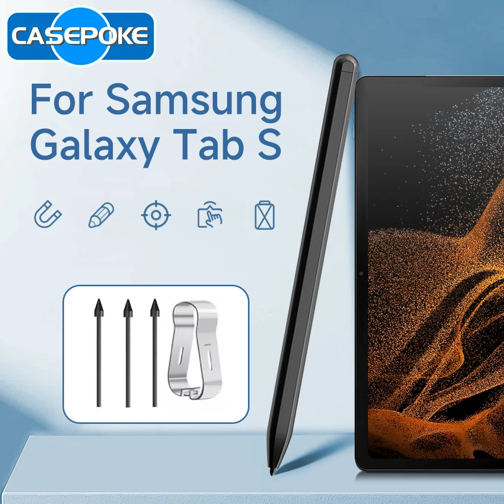 Lápiz óptico para Samsung Galaxy Tab S9 S8 S7 S6 Lite con lápiz de rechazo de palma para Galaxy Tab S9 + S8 Ultra S7 FE S Pen con puntas