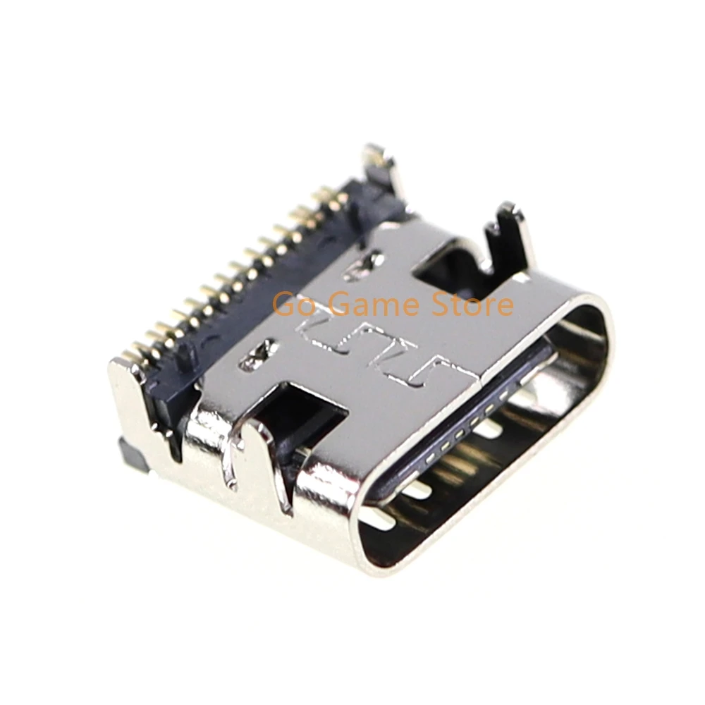 2 uds nuevo OEM para PS5 mango base de carga TYPE-C puerto de enchufe de cargador de aguja dorada para ps5 conector de enchufe de cargador Micro USB - imagen 2