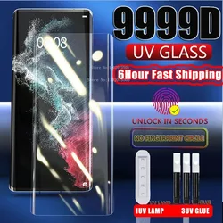 Samsung Protector Vidrio Templado Curvo - UV Galaxy S9 a S24