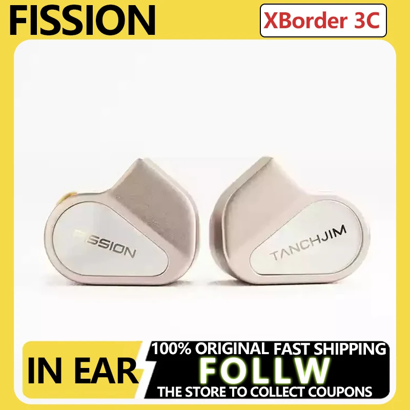FISSION-auriculares intrauditivos HIFI con cable, resistente al agua, filtro ajustable de 4 velocidades y Cable intercambiable con aplicación, regalo