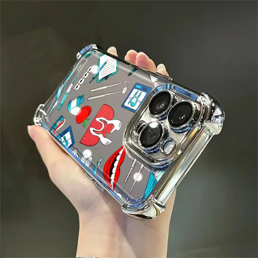 Funda Cool Nurse Medicine para Apple iPhone 13 12 11 Pro Max 16 15 14 Plus 16e 17 Air Soft Cover - imagen 5