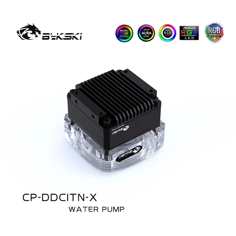 Bykski-bomba DDC silenciosa de acrílico RGB, cabezal de salida de 4 metros, flujo de 450L/H, velocidad máxima de 4000RPM, CP-DDCITN-X - imagen 2