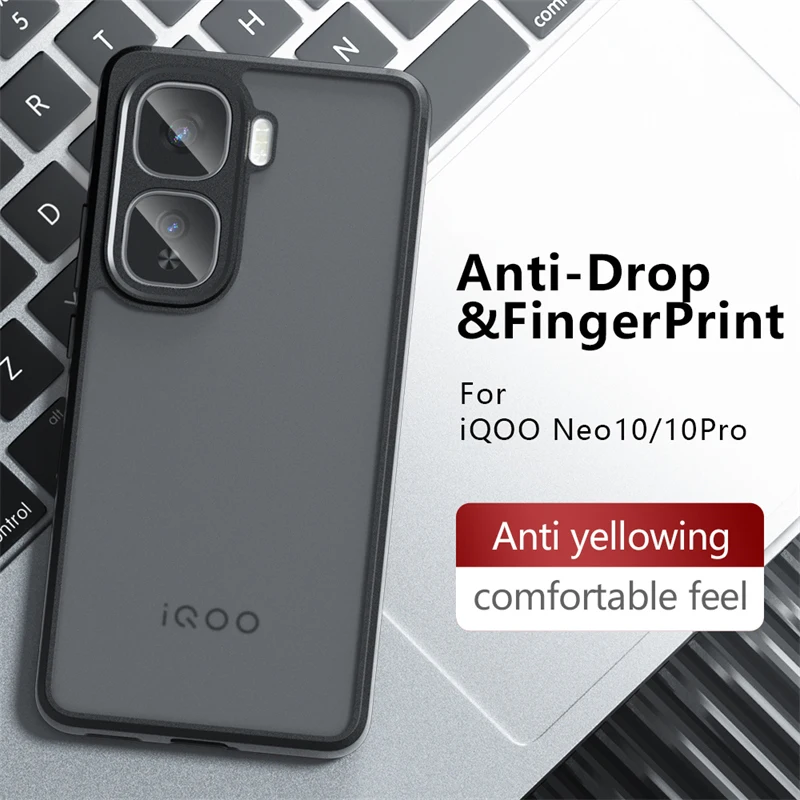 Funda de teléfono mate con sensación de piel para vivo iQOO Neo10 China Funda para iQOO Neo10 Pro China protectora antioxidante чехол Funda trasera