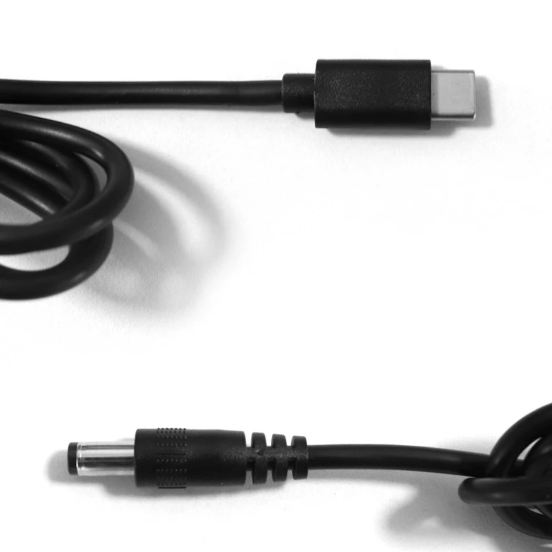 Cable USB C a DC 5,5x4mm DC 9V 12V 15V a tipo C convertidor de enchufe 65W PD adaptador de Cable de alimentación para tira LED TV BOX cámara Wi - imagen 5