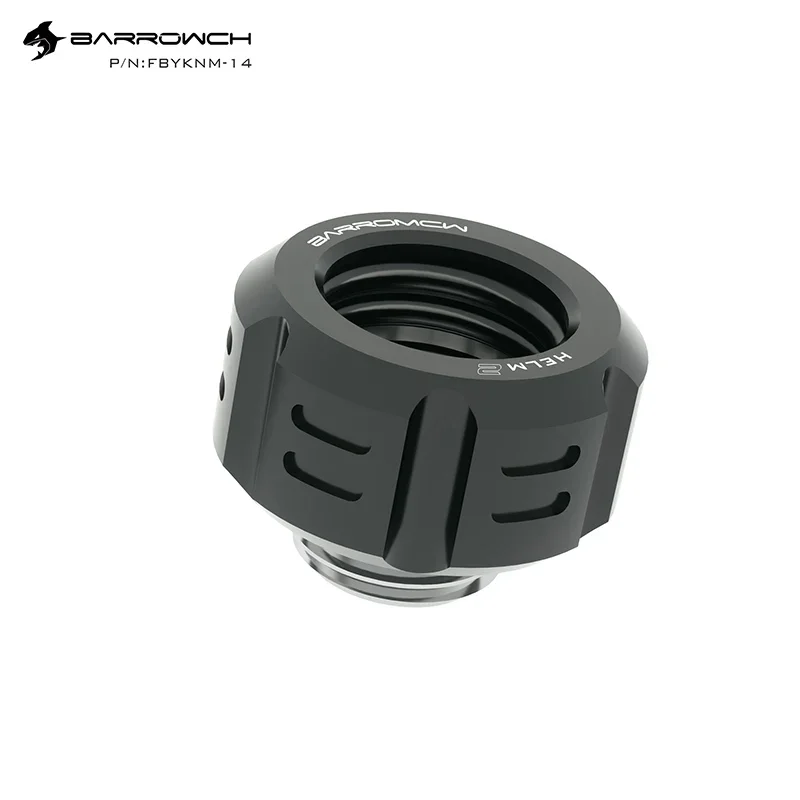 Barrowch-Accesorios de compresión de mano, accesorio de tubo duro G1/4, para OD14mm Acylic/PETG/PMMA, FBYKNM-14 de tubo de rigidez - imagen 3