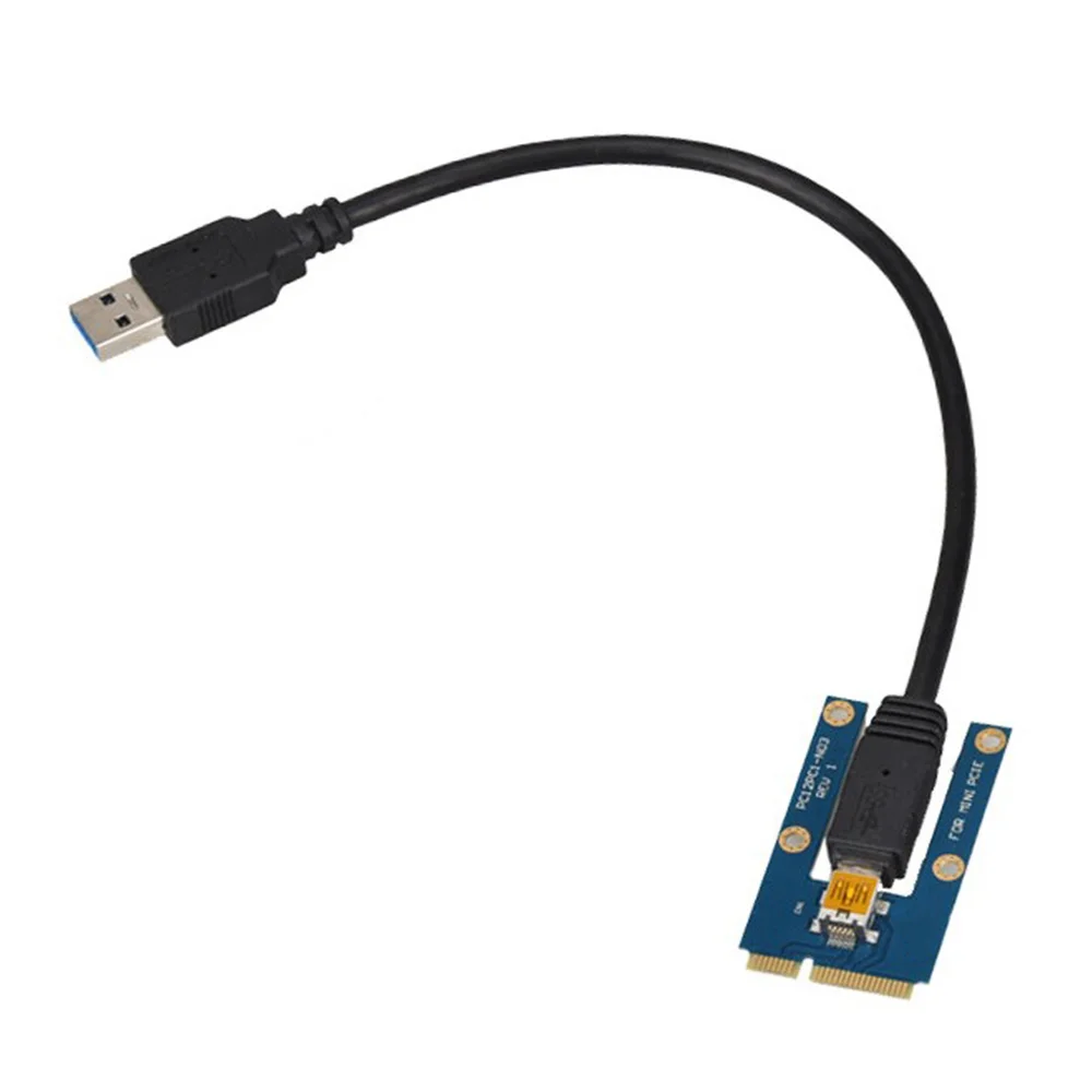 SuperDeals USB 3,0 Mini PCI-E a PCIe PCI Express 1X a 16X extensor adaptador de tarjeta elevadora Cable de extensión para minería de Bitcoin - imagen 4