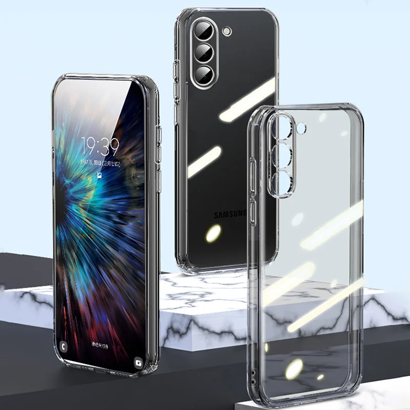 Funda suave ultrafina de silicona de lujo para Samsung Galaxy S25 ULTRA S24 S23 FE S22 S21 S20 Plus, funda trasera transparente - imagen 5