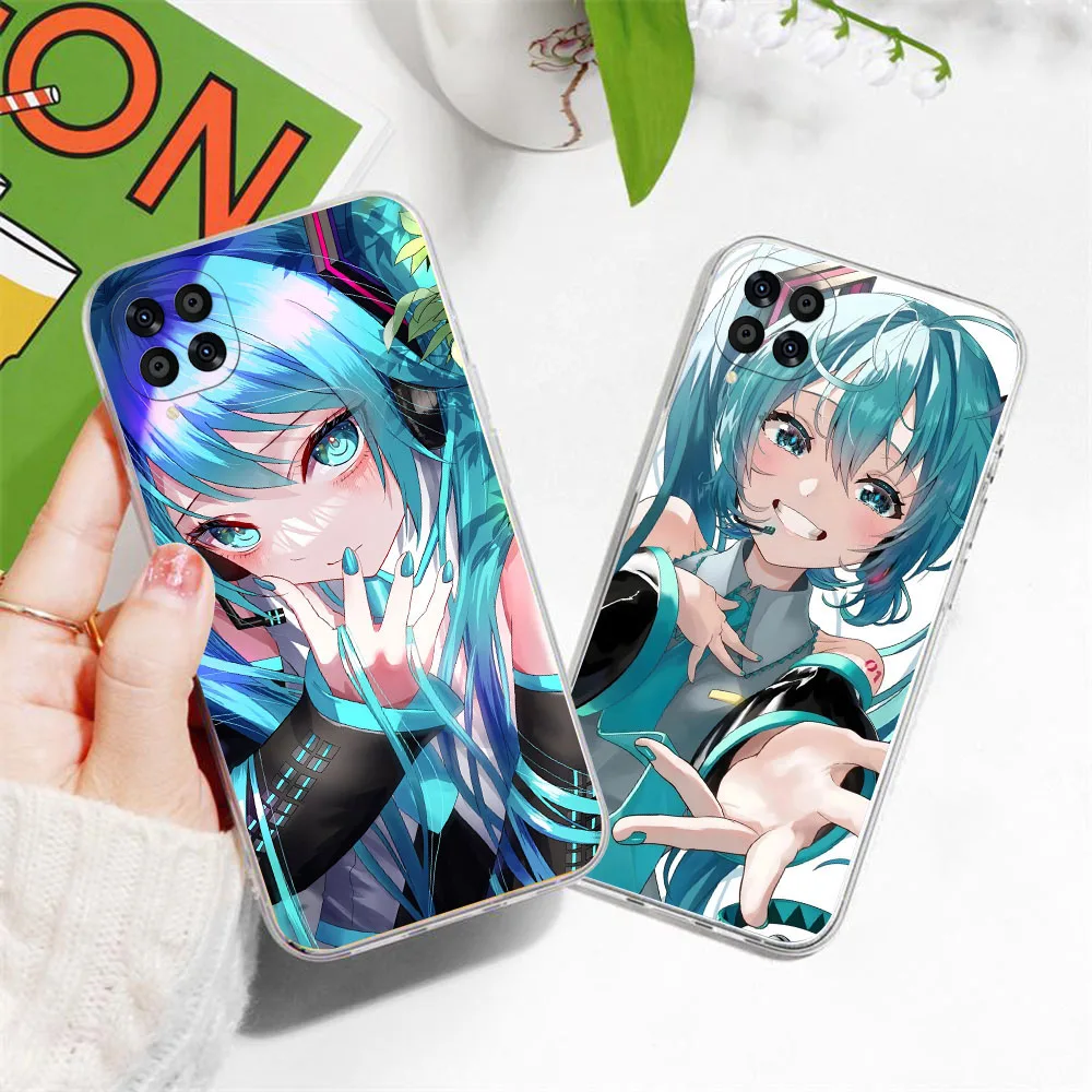 BD-32 Hatsune Mikus funda transparente para Samsung A05 M02S M53 A22S M31 M33 A05S A42 A70S A06 A04 - imagen 5