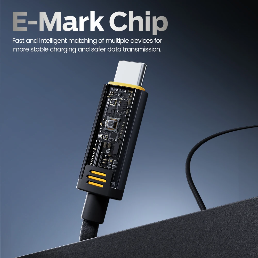 MOVESPEED T01 Cable USB C 240W Cable de datos tipo C de carga rápida 40Gbps Cable de función completa 8K 60Hz para MacBook Surface HP Laptop - imagen 5