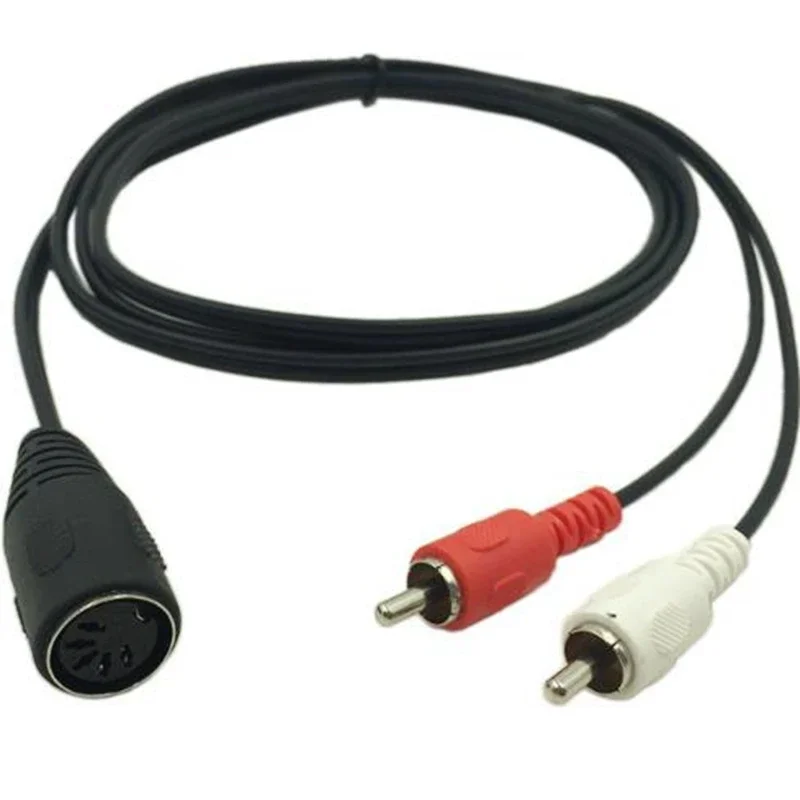 Cable de Audio MIDI de 5 pines Din hembra a 2 RCA macho AMP Cable de Audio de grado profesional para sistemas estéreo Quad Bang & Olufsen Naim - imagen 4