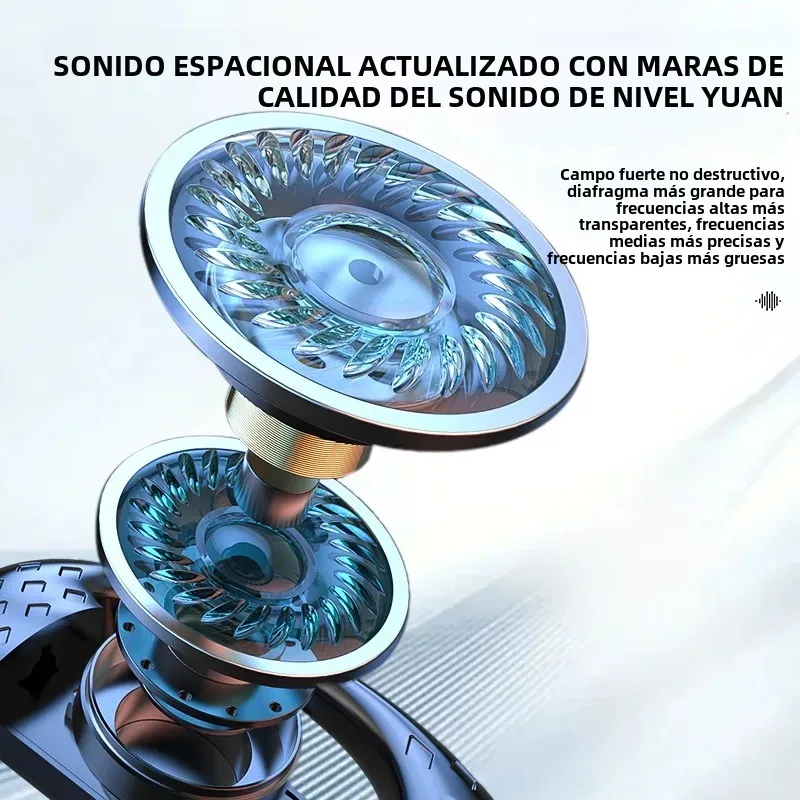 Auriculares inalámbricos Bluetooth con micrófono, auriculares de conducción ósea, manos libres, con cancelación de ruido, para conducir - imagen 5