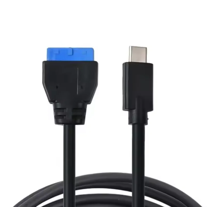 Cable adaptador USB tipo C macho a hembra IDC20P Cable de extensión de 20 pines para placa base de computadora - imagen 2