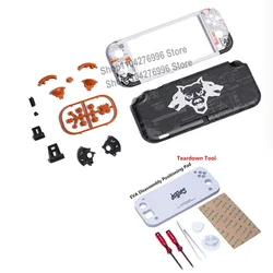 Carcasa Botones + Protector Vidrio Nintendo Switch Lite