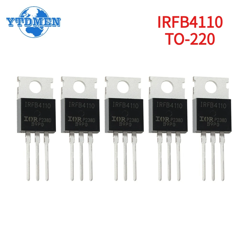 5 uds IRFB4110PBF IRFB4110 Transistor TO-220 MOS N canal MOSFET transistores 100V 120A