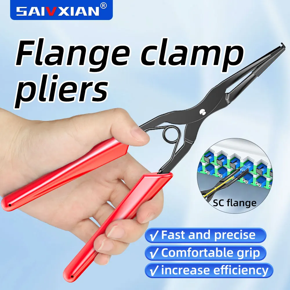 SAIVXIAN SC/LC conector de fibra óptica abrazadera de enchufe herramienta de tracción alicates de línea de clip de brida de mano herramientas de fibra óptica precisas y rápidas - imagen 2