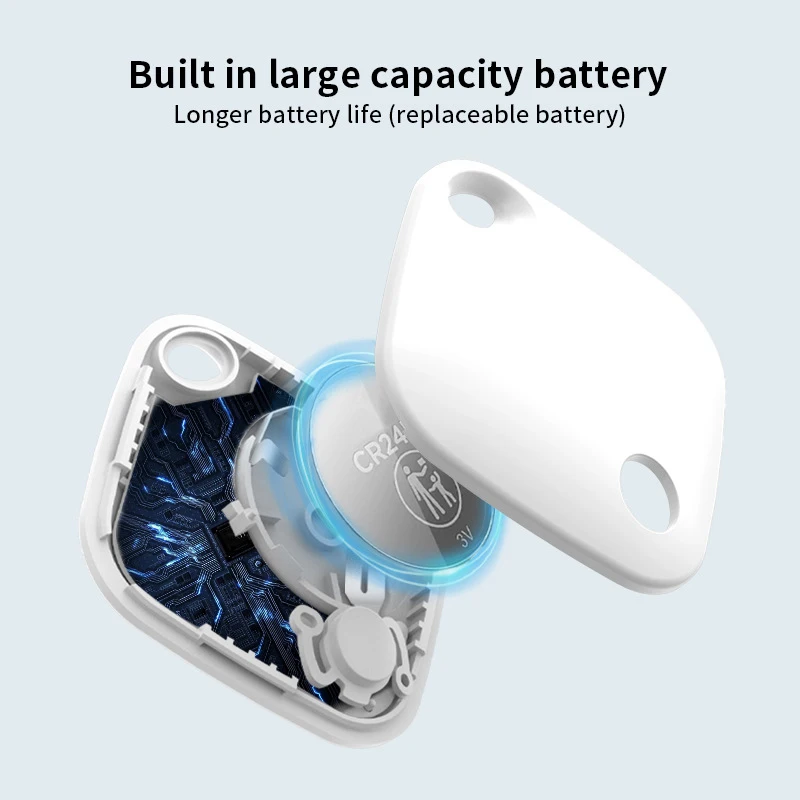 Rastreador GPS Bluetooth para dispositivos Android, etiqueta que funciona con Google Find My App Finder, etiqueta inteligente antipérdida para Xiaomi Samsung 2025 - imagen 5