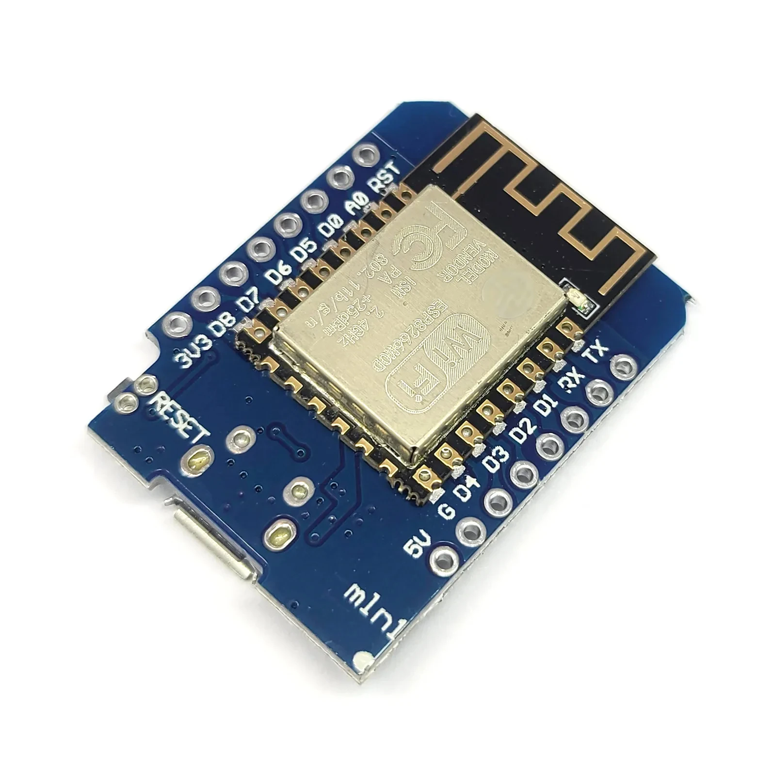 16Pin ESP8266 D1-Mini Mini módulo de placa de desarrollo módulo Wifi para NodeMcu Lua Wifi Internet de las cosas D1 Mini USB Micro tipo C - imagen 2