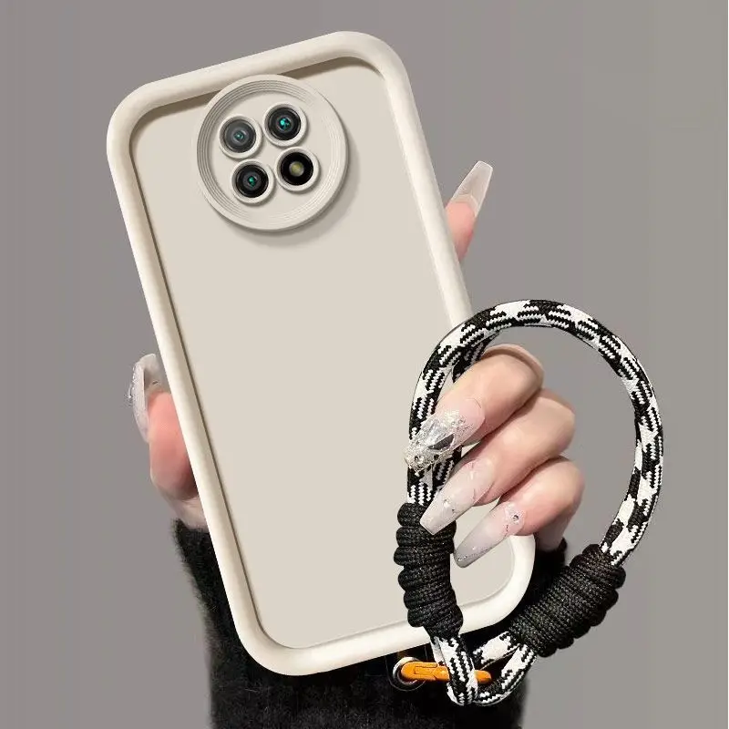 Para Xiaomi Redmi Note 9T funda Redmi Note 9T funda de teléfono tejido cordón cubierta sensación de piel protección funda a prueba de golpes - imagen 2