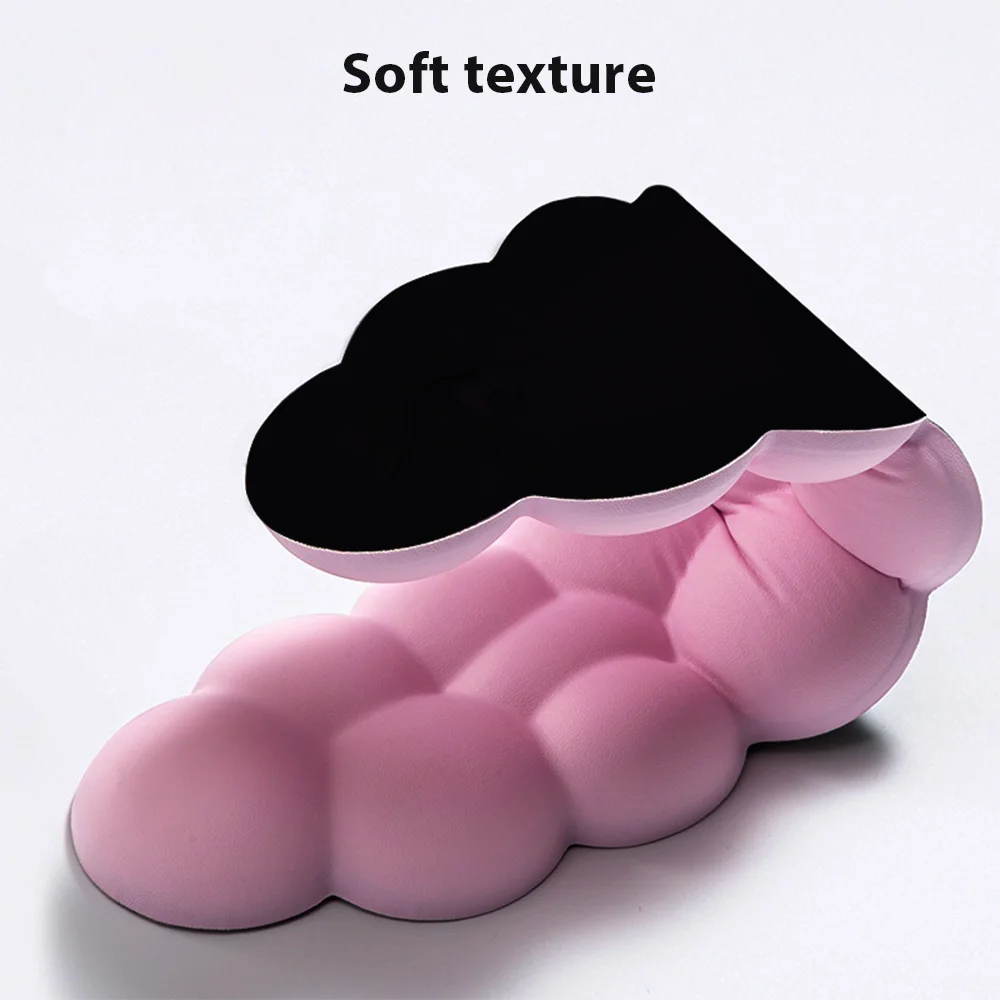 Alfombrilla de ratón suave antideslizante, Material de goma, reposamuñecas para oficina, accesorios de juego, forma de nube, teclado, alfombrilla de ratón para juegos - imagen 5