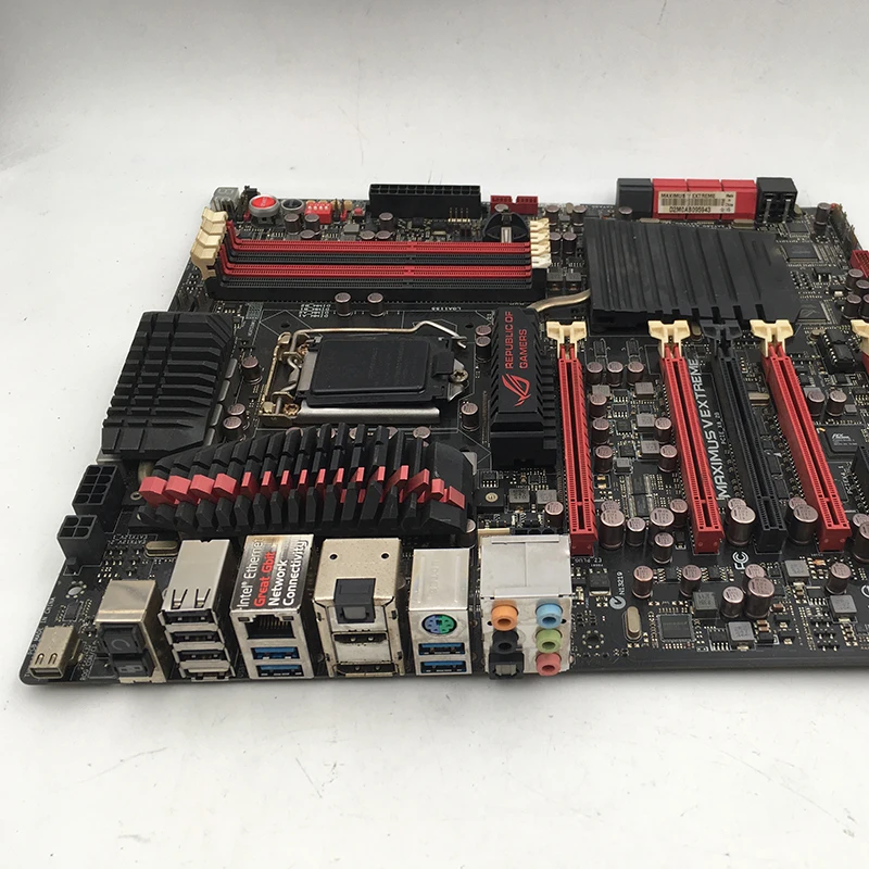 Placa base de estación de trabajo MAXIMUS V EXTREME M5E para ASUS para 4 * DDR3 Z77 antes del envío prueba perfecta - imagen 5
