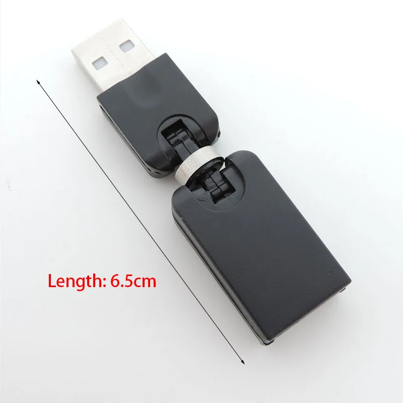Ángulo de giro Flexible, convertidor adaptador USB A 2,0 macho a hembra con rotación de 360 grados para conector de extensión - imagen 4