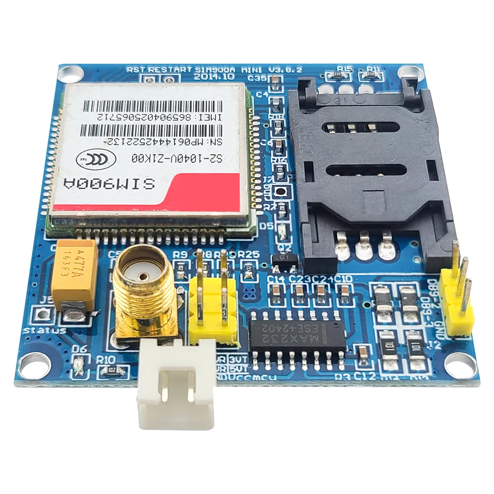 Módulo de placa de desarrollo SIM900 SIM900A, transmisión de datos inalámbrica GSM GPRS STM32 con antena, salidas TC35i - imagen 2