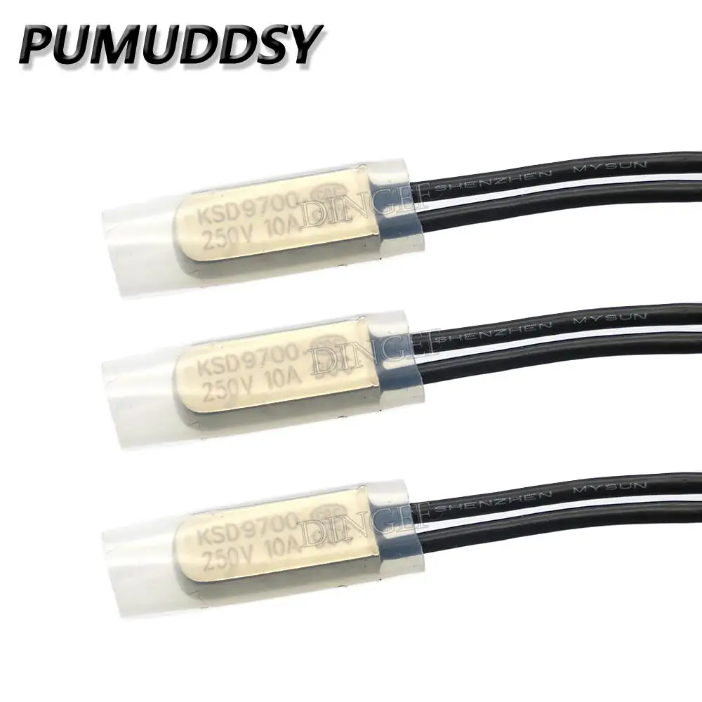 1 Uds KSD9700 5A 10A 250V 15C 55C 60C 75C 80C 85C 90C 95C 100C 155C NO NC termostato Protector térmico fusibles interruptor de temperatura - imagen 3