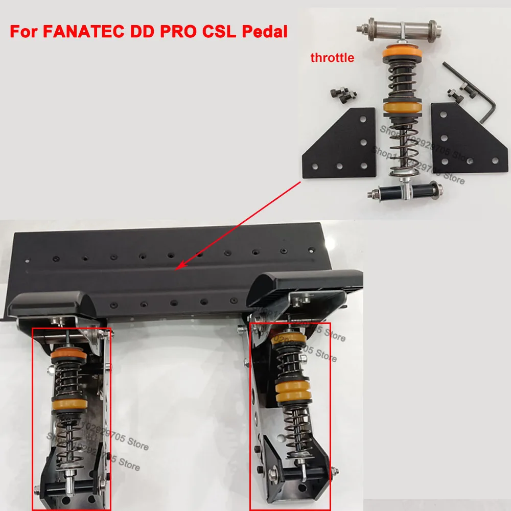 Kit de modificación y actualización de amortiguación hidráulica de embrague de freno de acelerador de amortiguación de Pedal de juego para Pedal Simracing FANATEC DD PRO/CSL - imagen 2