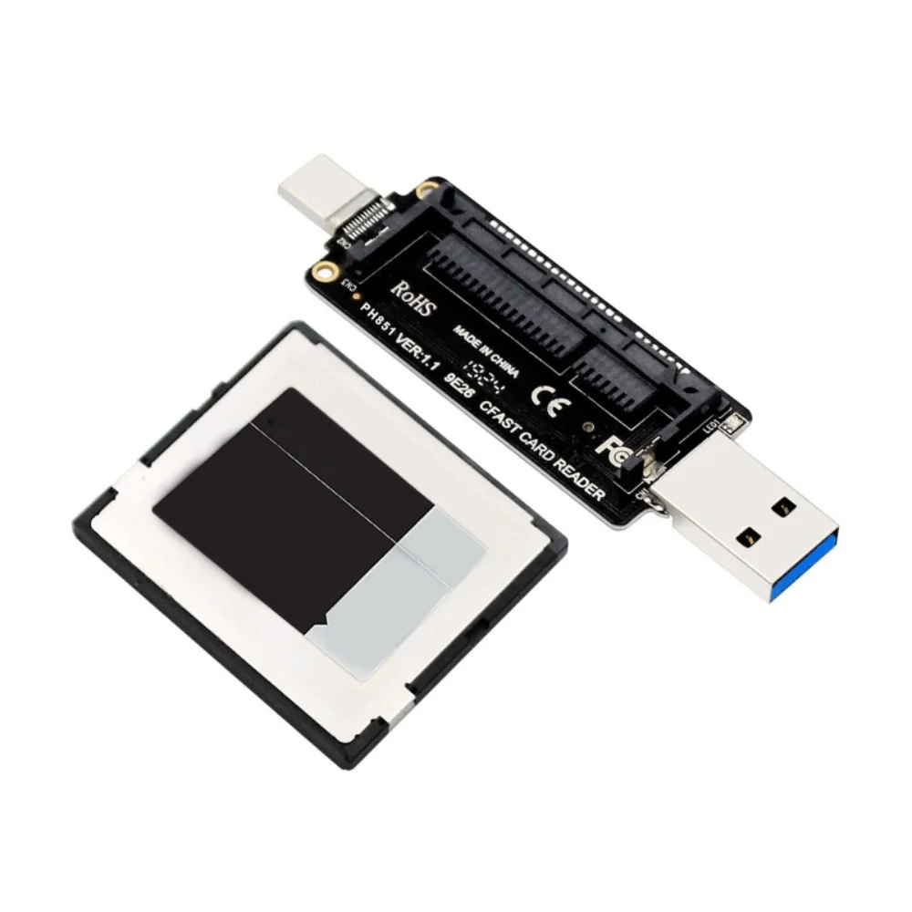 Lector de tarjetas Cfast de alta velocidad CFE con interfaz dual USB3.1 tipo A y tipo C para una transferencia rápida de datos para pc y teléfono - imagen 5