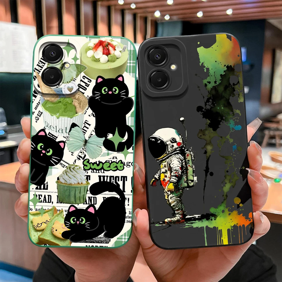 Para Samsung Galaxy M07 F07 4G funda de teléfono patrones de estilo encantador funda trasera ligera de silicona suave para Galaxy M 07 F 07 parachoques - imagen 3