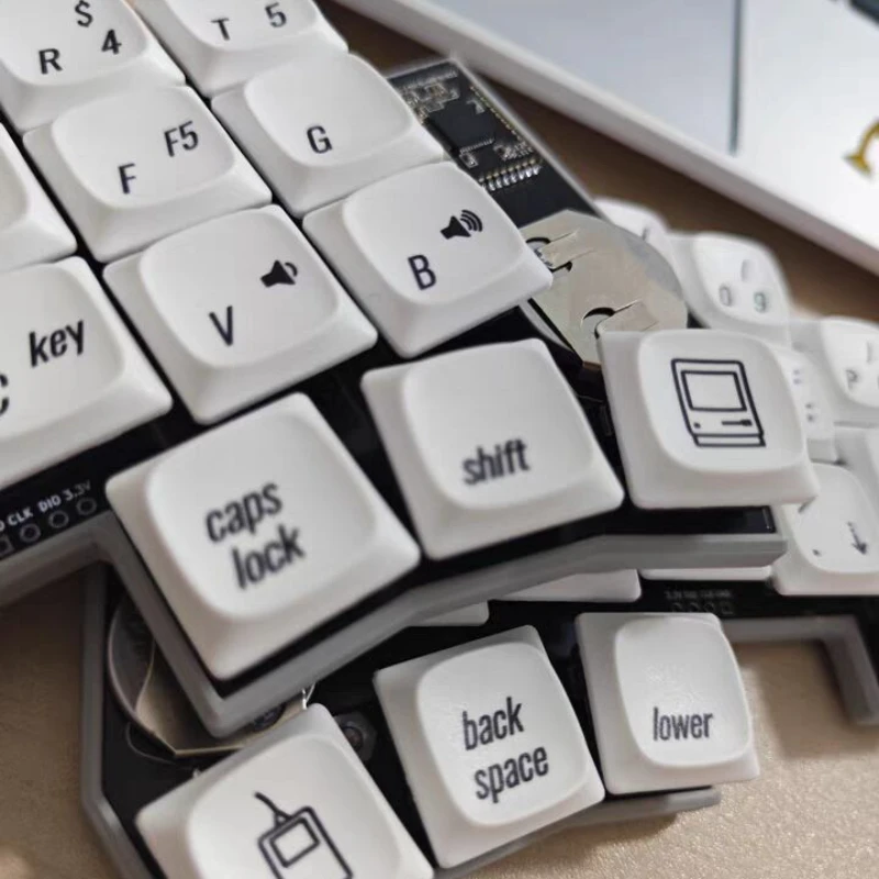 Teclas personalizadas de perfil bajo para teclado mecánico, accesorio de sublimación de tinte PBT de 20/64 teclas, teclado dividido para Kailh Sach - imagen 2