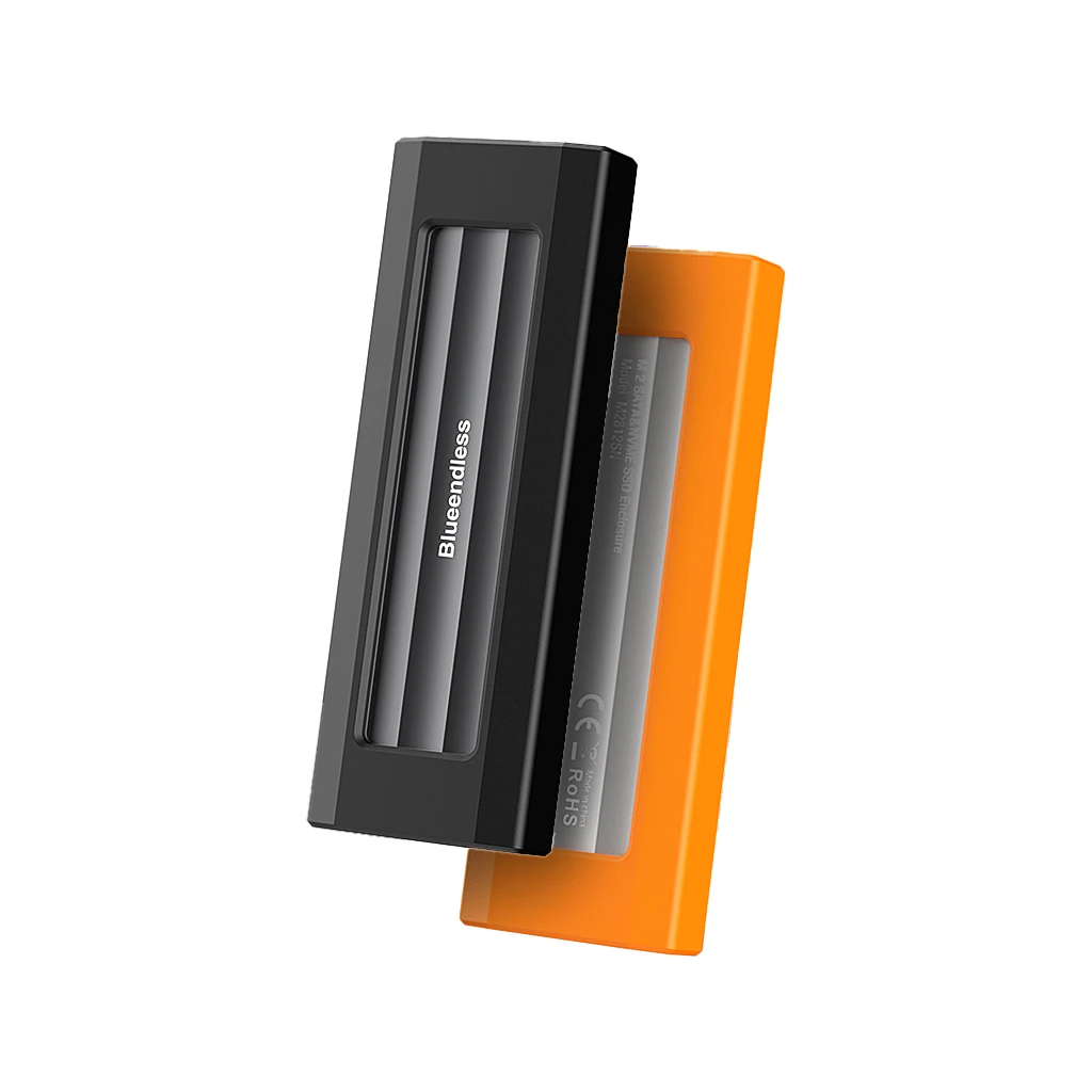 Caja USB tipo C SSD USB3.1, caja de disco duro externo de 10Gbps para M.2 NGFF NVME SATA B & M Key/M Key 2230 2242 2260 2280 SSD