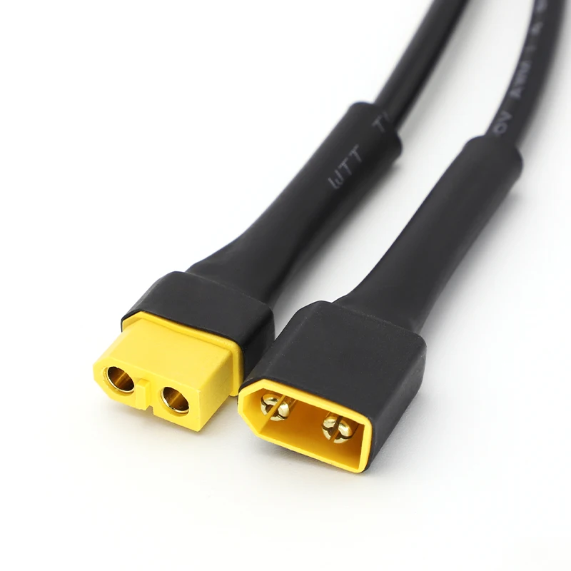 Conector XT60 Macho Hembra 18AWG – Cable DC5521 Silicona