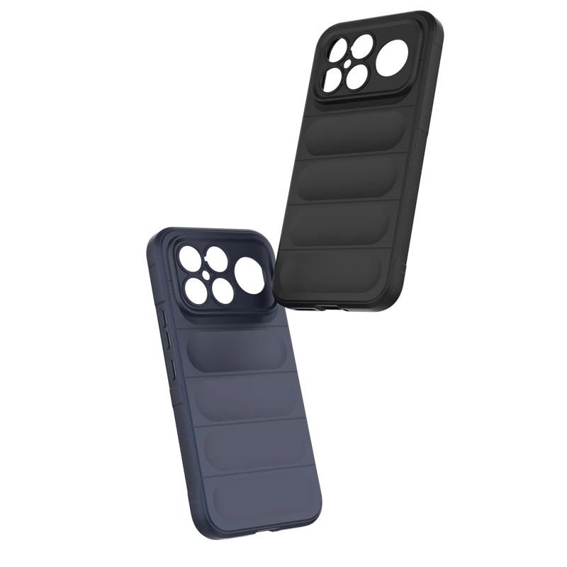 Para Xiaomi Redmi K90, K90 Pro Max ELVEV Airbags anticaída cubierta de teléfono flocado de TPU suave lavable - imagen 2