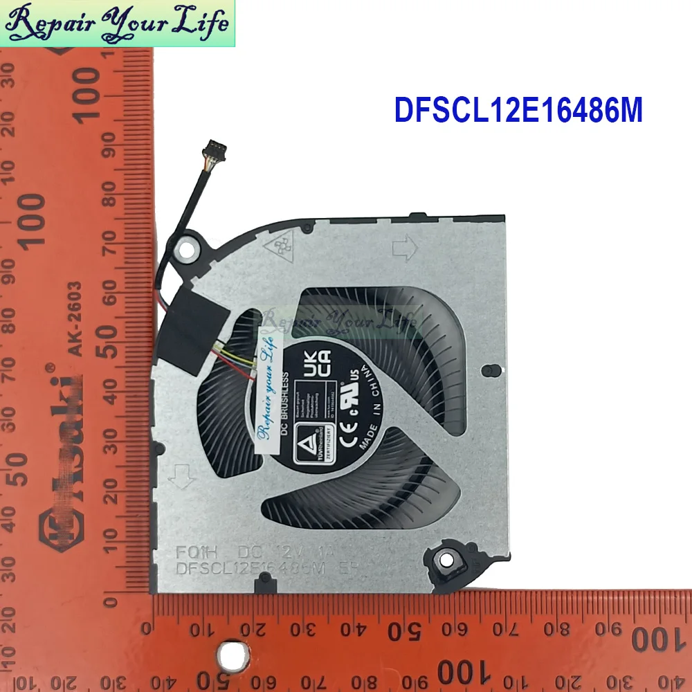 Ventilador de refrigeración CPU GPU para Acer Predator Helios Neo 16 PH16-72 71 PHN16-71 PHN16-72 N23C12 ventiladores enfriadores para portátiles para videojuegos DC 12V 1A - imagen 4