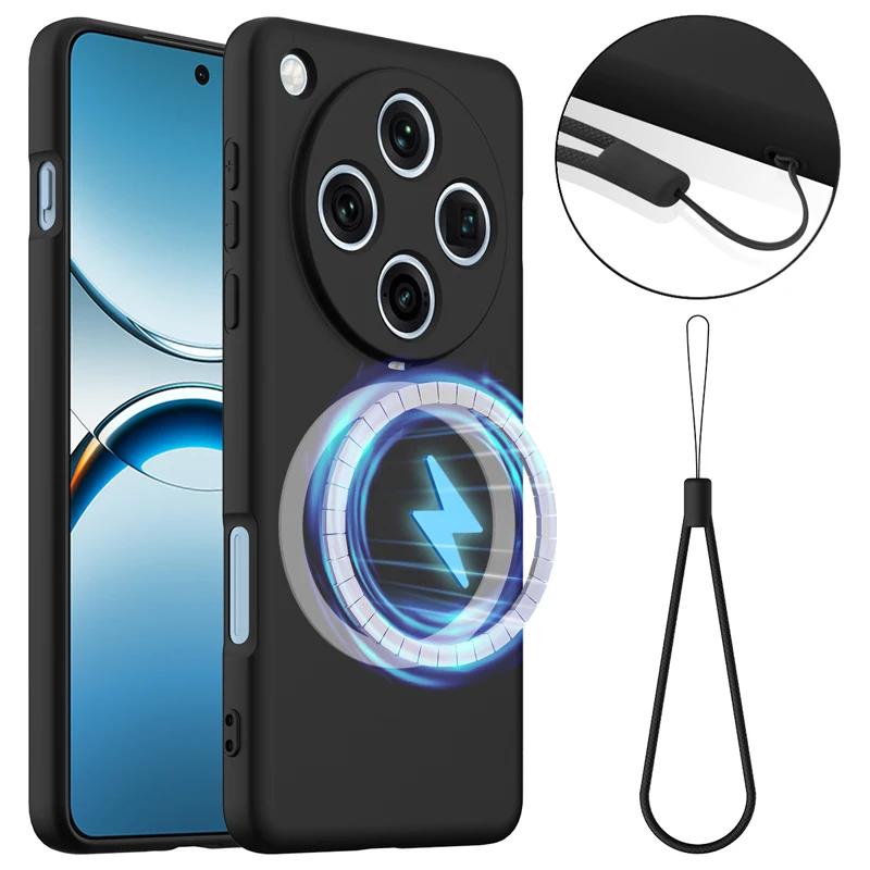 Para OPPO Find X8, X8 Pro funda magnética ELVEV calidad cubierta protectora trasera de silicona líquida para teléfono - imagen 3