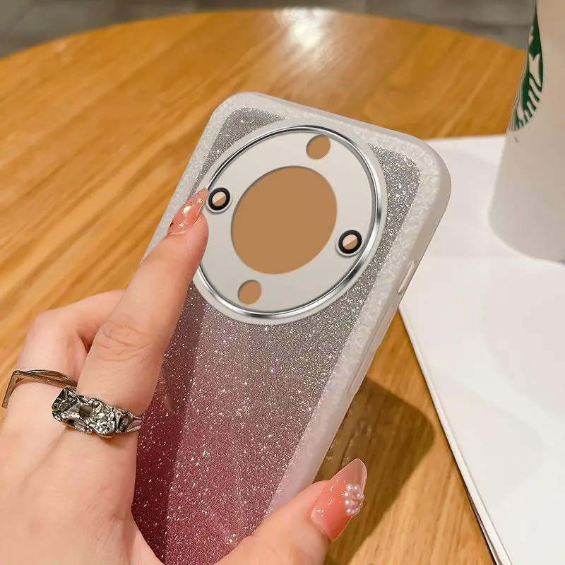 Para Huawei Honor Magic 5 Lite funda suave TPU brillo lente protectora trasera funda de teléfono para Huawei honor Magic 5 4 Pro Shell - imagen 3