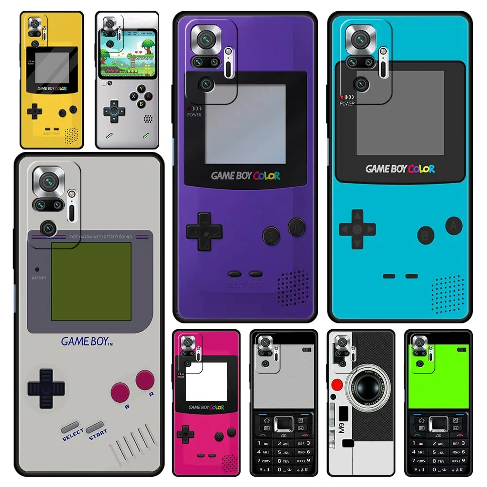 Funda de teléfono para Xiaomi Redmi Note 13 12 5G 9S 9 8 10 11 Pro 9T 13C 12C 10C 9C 9A 7 Pro funda de silicona suave Gameboy Boy Game